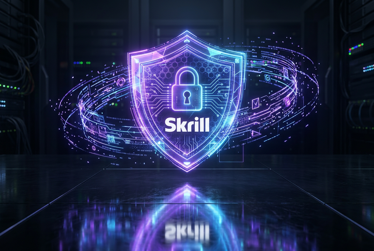 A digital security shield representing encrypted casino payments.